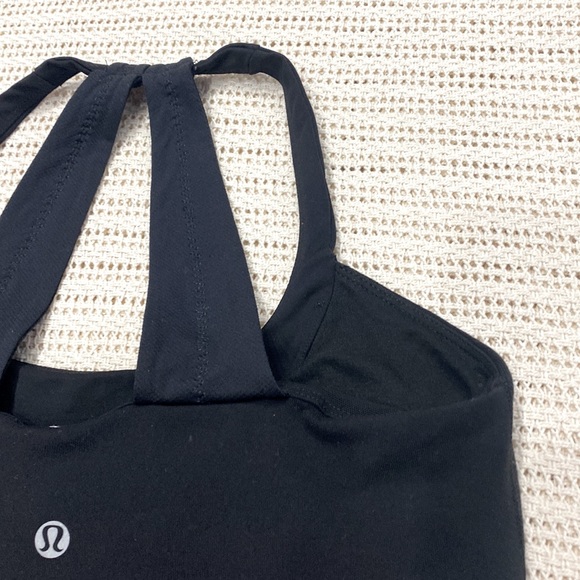 Lululemon Scoop Me Up Black Tank Women's Size 6 As New !! - Picture 9 of 13